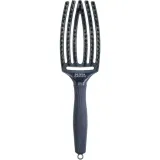 Комбінована, масажна щітка для волосся «блакитний сапфір» Olivia Garden Finger Brush Combo Medium Midnight Blue Sapphire