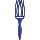 Комбінована, масажна щітка для волосся «сині джинси» Olivia Garden Finger Brush Combo Medium Blue Jeans
