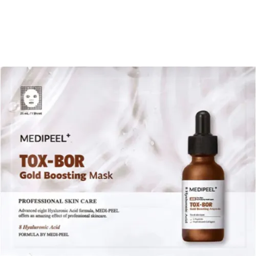 Тканевая маска для повышения упругости кожи лица Medi Peel Tox-Bor Gold Boosting Mask, 25 мл.