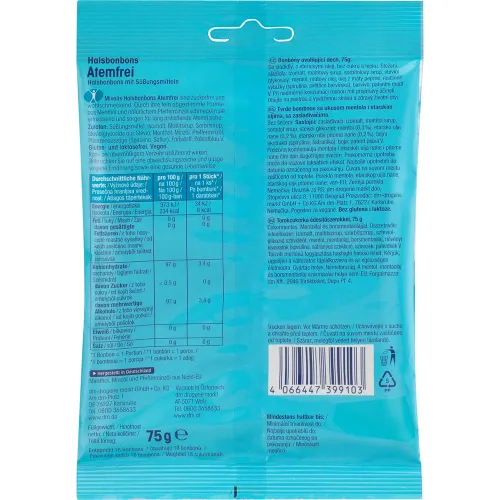 Пастилки для горла Mivolis Throat Candy Breathless, 75 г. - вид 2