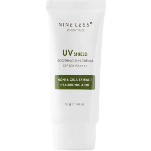 Солнцезащитный крем для лица Nine Less Essentials UV Shield Soothing Sun Cream SPF50+ PA++++ с экстрактом центеллы и нони