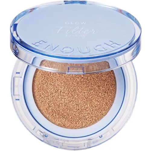 Тональний кушон для сяйва шкіри обличчя Enough Glow Filter Cushion, 15 г. + 15 г.
