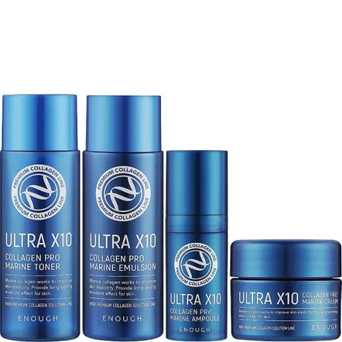 Набор для лица Enough Ultra X10 Special Edition Kit с морским коллагеном