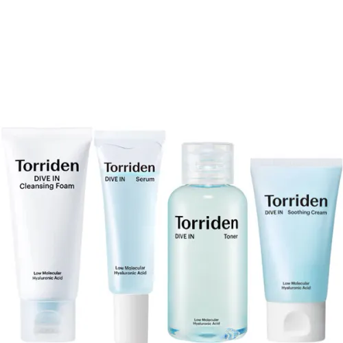Набір для обличчя Torriden Dive-In Low Molecular Hyaluronic Acid Trial Kit з низькомолекулярною гіалуроновою кислотою