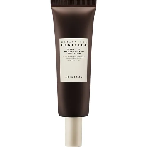 Солнцезащитная ампульная сыворотка для лица SKIN1004 Madagascar Centella Probio-Cica Glow Sun Ampoule SPF50+ PA++++ с