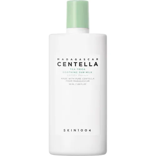 Легке сонцезахисне молочко SKIN1004 Madagascar Centella Tea-Trica Soothing Sun Milk SPF50+ PA++++ з екстрактом центелли та