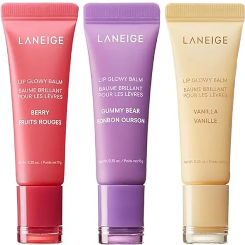 Лимитированный набор бальзамов для губ Laneige Lip Glowy Balm Trio Set, 3 шт. х 10 г.