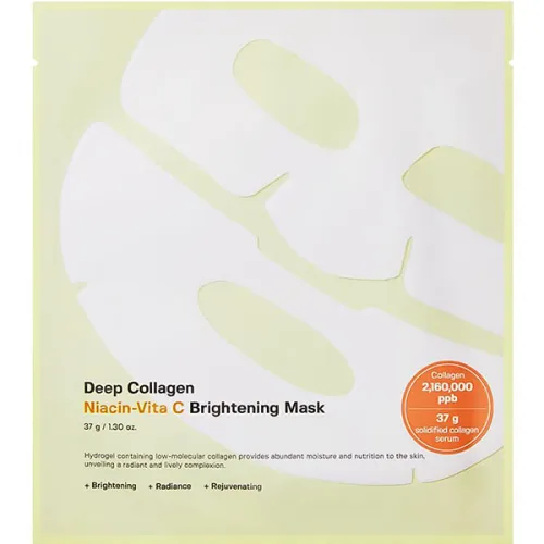 Освещающая гидрогелевая маска для лица Sungboon Editor Deep Collagen Niacin Vita C Brightening Mask с коллагеном и
