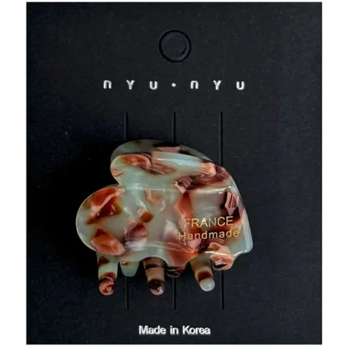 Заколка-краб для волосся «зелений мармур» Nyu.Nyu France Hair Clip Marble Green