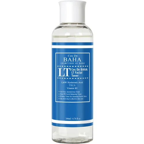 Тонер для лица Cos De Baha LT Facial Toner с низкомолекулярной гиалуроновой кислотой, 200 мл.