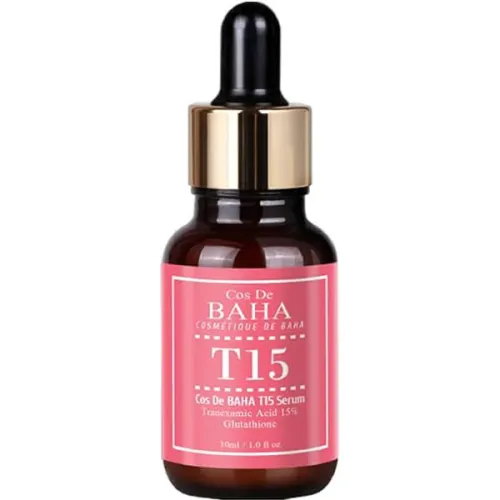 Сироватка для обличчя Cos De Baha T15 Serum з транексамовою кислотою і глутатіоном, 30 мл.
