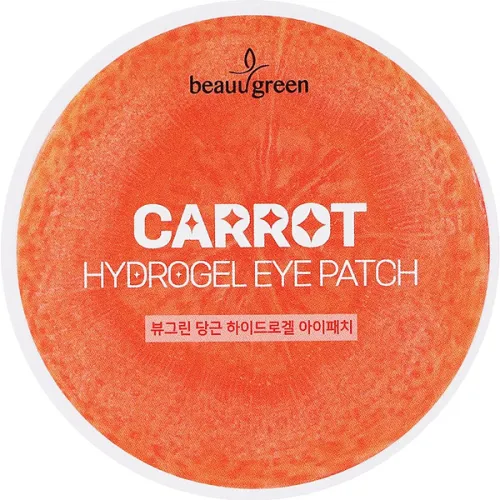 Гидрогелевые патчи для глаз Beauugreen Carrot Hydrogel Eye Patch с экстрактом моркови