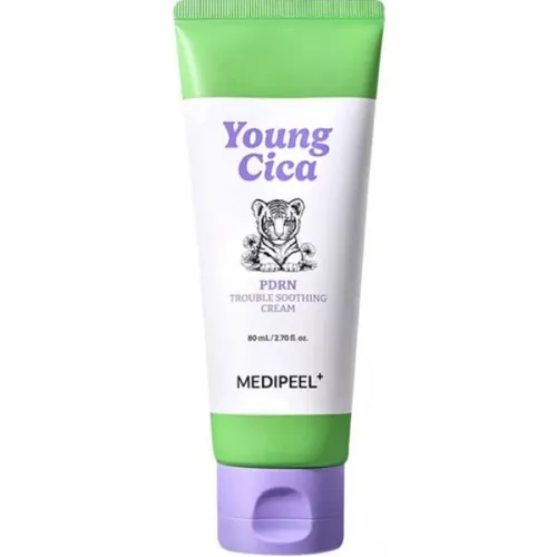 Заспокійливий крем для обличчя Medi Peel Young Cica PDRN Trouble Soothing Cream з PDRN та екстрактом центелли, 80 мл.