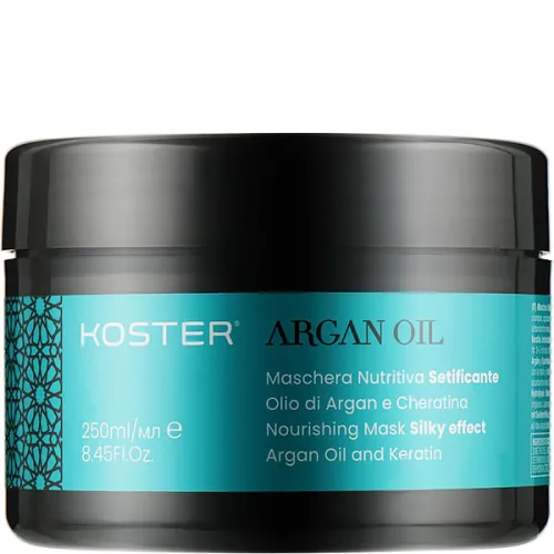 Поживна маска для волосся Koster Argan Oil Mask з аргановою олією, 250 мл.