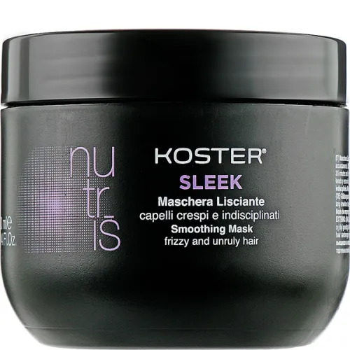 Розгладжуюча маска для кучерявого і неслухняного волосся Koster Nutris Sleek Smoothing Mask, 200 мл.
