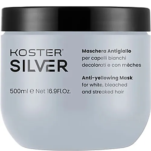 Маска проти жовтизни волосся Koster Silver Anti-yellowing Mask, 500 мл.