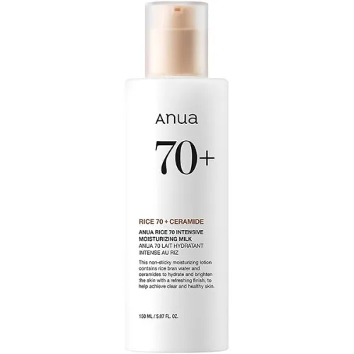 Интенсивное увлажняющее молочко для лица Anua Rice 70 Intensive Moisturizing Milk с экстрактом риса и ниацинамидом, 150 мл.
