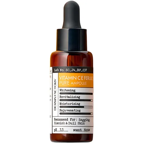Фитокорректирующая сыворотка для лица Derma Factory Pure Vitamin CE Ferulic Ampoule с витаминами C и E, 22 мл.