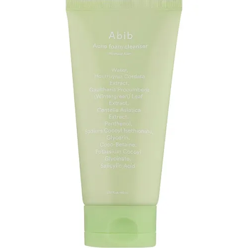 Очищаюча пінка для проблемної шкіри обличчя Abib Acne Foam Cleanser Heartleaf Foam з екстрактом хауттюйнії, 150 мл.
