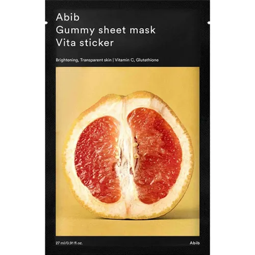 Освітлююча тканинна маска для обличчя Abib Gummy Sheet Mask Vita Sticker з вітаміном С, 27 мл.