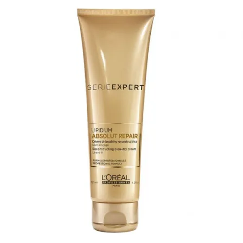 Термозахисний крем для відновлення пошкодженого волосся L’Oreal Professionnel Lipidium Absolut Repair Blow-Dry-Cream, 125 мл.