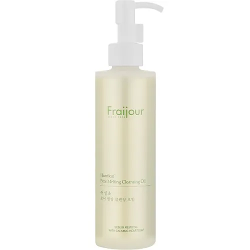 Гідрофільна олія для чутливої шкіри обличчя Fraijour Heartleaf Pore Melting Cleansing Oil з екстрактом хауттюйнії, 210 мл.