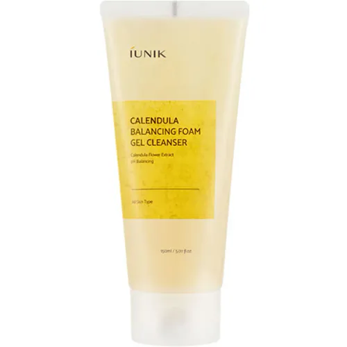 Балансирующий гель для умывания iUNIK Calendula Balancing Foam Gel Cleanser с экстрактом календулы, 150 мл.