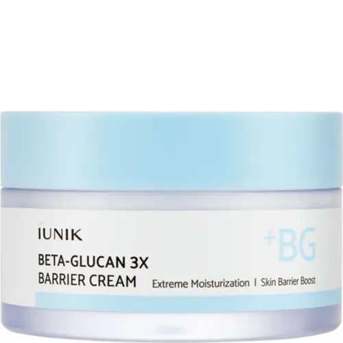 Глибокозволожуючийй бар'єрний крем для обличчя iUNIK Beta Glucan 3X Barrier Cream з бета-глюканом, 50 мл.