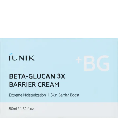 Глибокозволожуючийй бар'єрний крем для обличчя iUNIK Beta Glucan 3X Barrier Cream, 50 мл. - вигляд 2