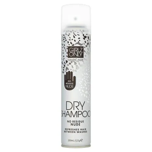 Сухой прозрачный шампунь для всех типов волос Girlz Only Dry Shampoo Nude No Residue, 200 мл.