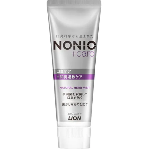 Трав'яна зубна паста для профілактики чутливих зубів «м'ята» LION Nonio+Care Hyperesthesia Toothpaste Natural Herb Mint, 130