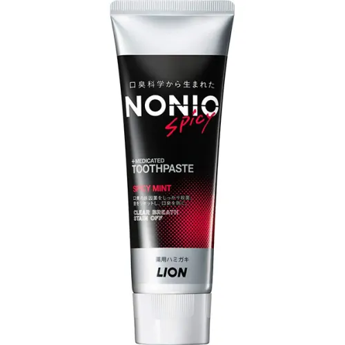 Зубна паста комплексної дії «спеції та м'яти» LION Nonio+Medicated Toothpaste Spicy Mint, 130 г.