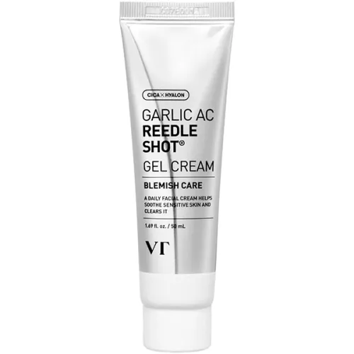 Гель-крем для проблемної шкіри обличчя VT Cosmetics Garlic AC Reedle Shot Gel Cream з мікроголками та екстрактом часнику, 50