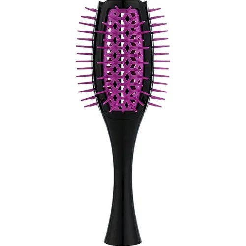 Брашинг-тюльпан для укладання волосся «чорний Janeke Tulip Vented Brush Curvy Black & Fuchsia SP503 NF з фуксією»