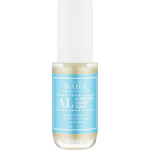 Сироватка для обличчя Cos De Baha AL A-Arbutin 5% Licorice Serum з арбутином і лакрицею, 30 мл.