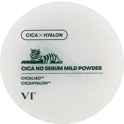 Матирующая пудра для лица VT Cosmetics Cica No-Sebum Mild Powder с экстрактом центеллы, 5 г.