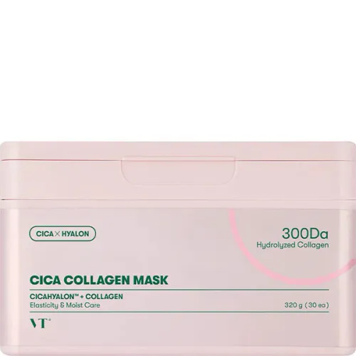 Зміцнююча тканинна маска для обличчя VT Cosmetics Cica Collagen Mask з колагеном і екстрактом центелли
