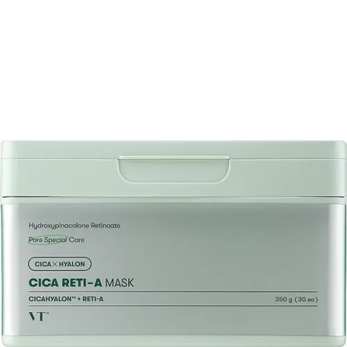 Маска для звуження пор шкіри обличчя VT Cosmetics Cica Reti-A Mask з ретинолом і екстрактом центелли