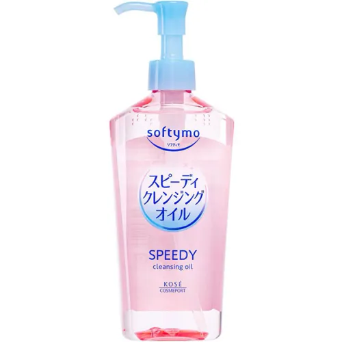 Очищающее гидрофильное масло для лица Kose Softymo Speedy Cleansing Oil с экстрактами 7 масел, 240 мл.