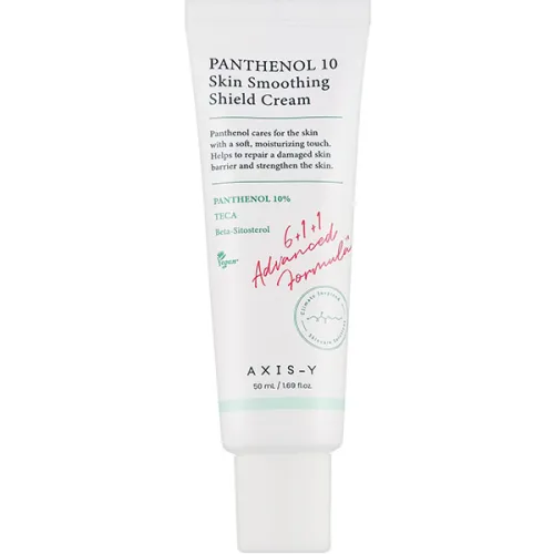 Разглаживающий защитный крем для лица Axis-Y Panthenol 10 Skin Smoothing Shield Cream с пантенолом, 50 мл.