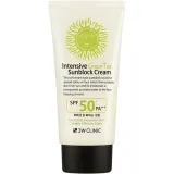 Інтенсивний сонцезахисний крем для обличчя 3W Clinic Intensive Green Tea Sunblock Cream SPF50+ PA+++ з екстрактом зеленого