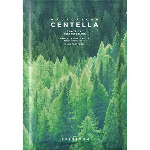 Розслаблююча тканинна маска для обличчя SKIN1004 Madagascar Centella Tea-Trica Relaxing Mask з екстрактом центелли, 24 мл.