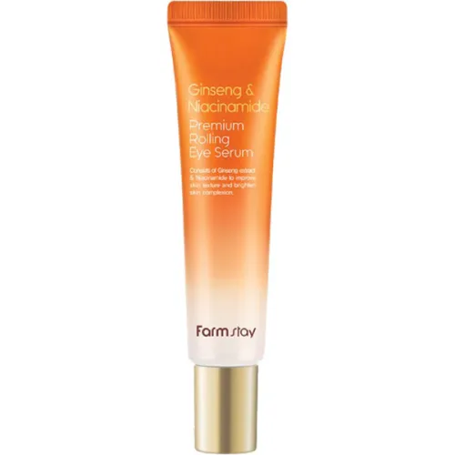 Сироватка-ролер для очей FarmStay Ginseng & Niacinamide Premium Rolling Eye Serum з екстрактом женьшеню і ніацинамідом, 25