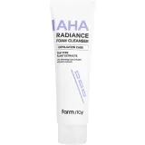 Очищаюча пінка для вмивання FarmStay AHA Radiance Foam Cleanser з AHA кислотами, 150 мл.