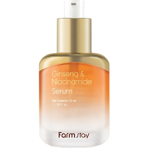 Сироватка для обличчя FarmStay Ginseng & Niacinamide Serum з екстрактом женьшеню та ніацинамідом, 35 мл.