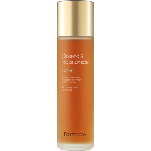 Тонер для лица FarmStay Ginseng & Niacinamide Toner с экстрактом женьшеня и ниацинамидом, 150 мл.