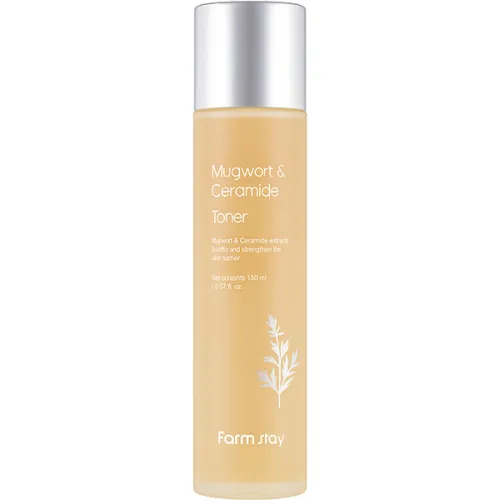 Тонер для лица FarmStay Mugwort & Ceramide Toner с экстрактом полыни и керамидами, 150 мл.