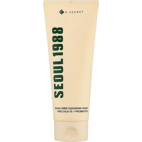 Пінка для вмивання K-Secret SEOUL 1988 Cleansing Foam: Pine Cica 1% + Probiotics з екстрактом центелли та пробіотиками, 150