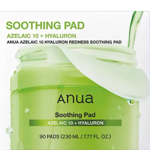 Тонер-пади проти почервоніння Anua Azelaic 10 Hyaluron Redness Soothing Pad - вигляд 2