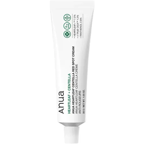 Успокаивающий точечный крем для лица Anua Heartleaf Centella Red Spot Cream с экстрактом центеллы и хауттюйнии, 30 г.